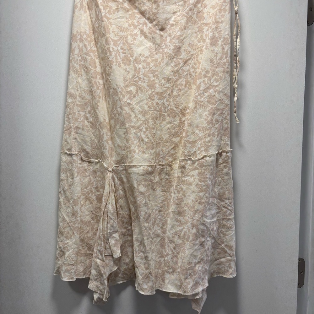 Floral Beige Women's Skirt
